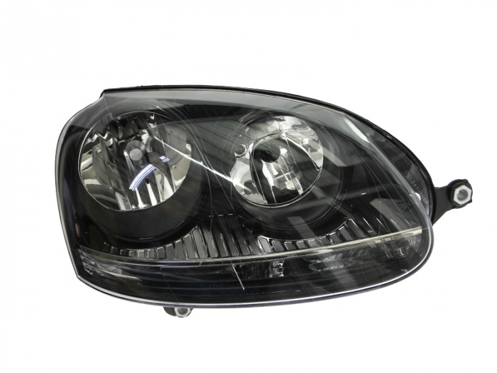 Far fata Dreapta (H7 H7, electric, cu motor, culoare insert: negru) potrivit VW GOLF V, JETTA III
