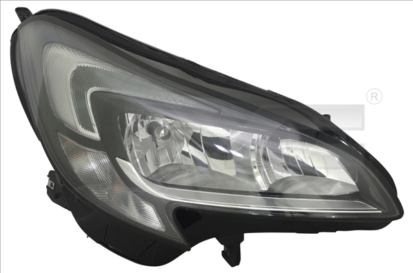 Far fata Dreapta (H7 H7 LED, electric, cu motor, culoare interior: cromat) potrivit OPEL CORSA E, CORSA E HATCHBACK