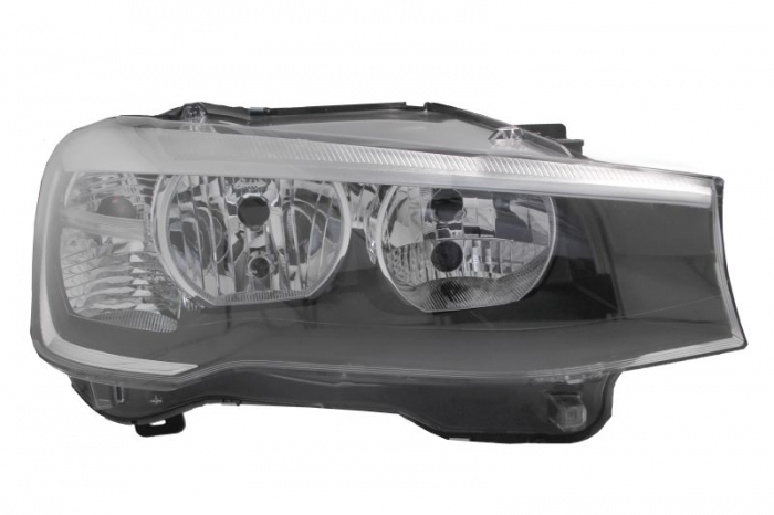 Far fata Dreapta (H7 H7 PY21W W21W W5W, electric, cu motor, culoare insert: cromat, culoare semnalizator: transparent) potrivit BMW X3 (F25), X4 (F26)