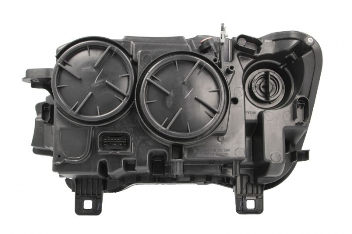 Far fata Dreapta (H7/H7/PY21W/W21W/W5W, electric, cu motor, culoare insert: cromat, culoare semnalizator: transparent) potrivit BMW X3 (F25), X4 (F26) [2]