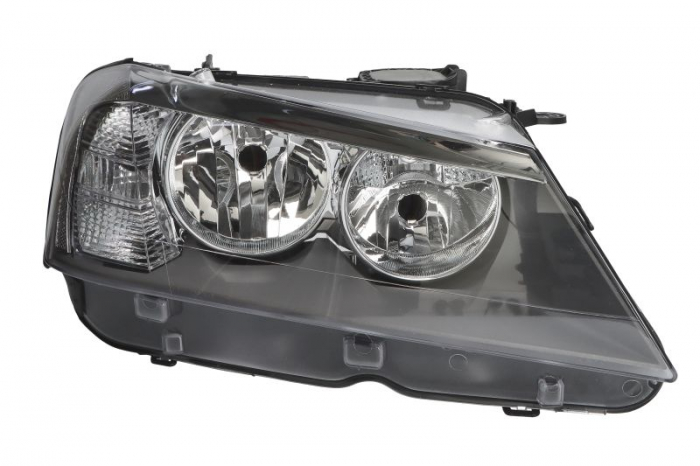 Far fata Dreapta (H7 H7 PY21W W5W, electric, cu motor, culoare insert: negru) potrivit BMW X3 (F25)