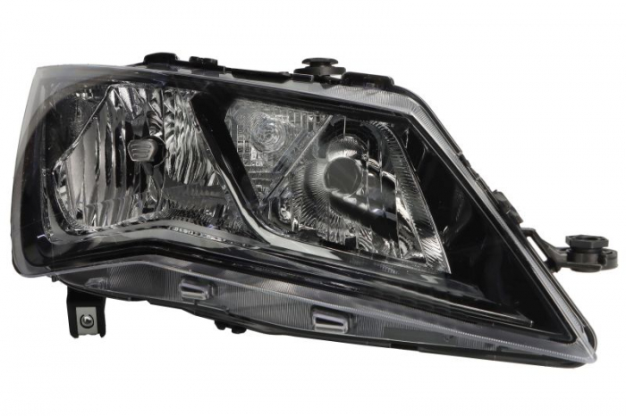 Far fata Dreapta (H7 P21W PY21W, electric, cu motor, culoare insert: negru) potrivit SEAT LEON, LEON SC, LEON ST, LEON ST KOMBI