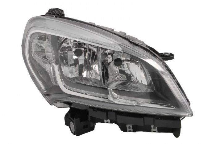 Far fata Dreapta (H7 W21W WY21W, electric, cu motor, culoare insert: cromat) potrivit FIAT DOBLO CARGO