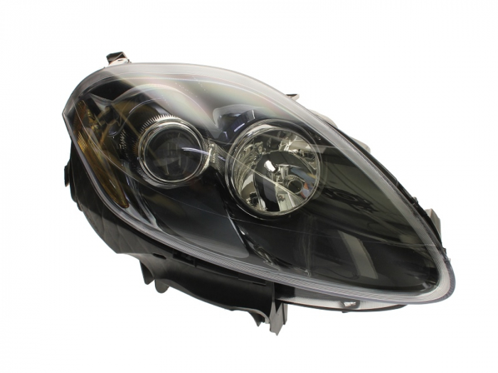 Far fata Dreapta (halogen, 2 H1 H1 H7, electric, cu motor, bec, culoare insert: intuneric, culoare semnalizator: fumuriu) potrivit FIAT BRAVO II