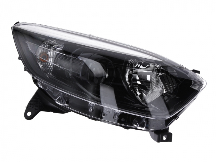 Far fata Dreapta (halogen, 2 H1 P21W W5W, electric, cu motor, culoare insert: negru) potrivit RENAULT CAPTUR I -06.17