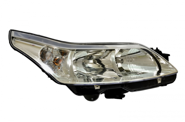 Far fata Dreapta (halogen, H1 H7, electric, cu motor, culoare insert: cromat, culoare semnalizator: transparent) potrivit CITROEN C4, C4 I -07.11