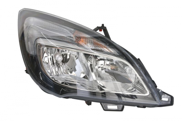 Far fata Dreapta (halogen, H1 H7 PY21W W21 WY21W, electric, bec) potrivit OPEL MERIVA B