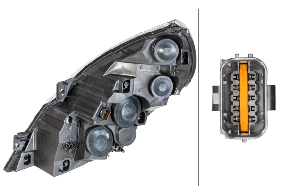 Far fata Dreapta potrivit HYUNDAI SANTA FÉ II; OPEL MOVANO A, MOVANO B; RENAULT MASTER III (halogen, H1/H7/PY21W/W5W, electric, fara motoras, bec) [2]
