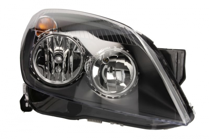 Far fata Dreapta (halogen, H1 H7 W5W, electric, cu motor, culoare insertie: negru, culoare semnalizator: transparent) potrivit OPEL ASTRA G KOMBI, ASTRA H, ASTRA H CLASSIC -05.14