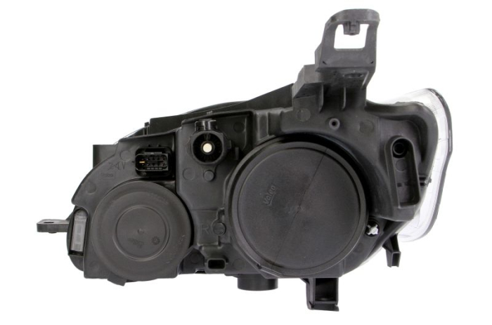 Far fata Dreapta (halogen, H1/H7/W5W, mecanic, cu motor, culoare semnalizator: transparent) potrivit PEUGEOT 301 -11.16 [2]