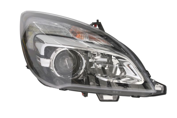 Far fata Dreapta (halogen, H1 H7 WY21W, bec, culoare insert: cromat, culoare semnalizator: transparent) potrivit OPEL MERIVA B
