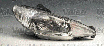 Far fata Dreapta potrivit PEUGEOT 206 pana in 2003 (halogen, H4, electric, fara motoras, culoare semnalizator: transparent) [3]
