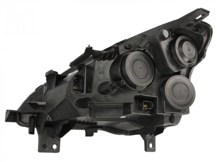 Far fata Dreapta potrivit PEUGEOT PARTNER, PARTNER TEPEE, PARTNER/MINIVAN pana in 2012 (halogen, H4/W5W, electric, cu motor, culoare insert: cromat, culoare semnalizator: transparent) [2]