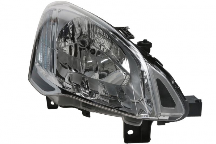Far fata Dreapta (halogen, H4 W5W, electric, cu motor, culoare semnalizator: transparent) potrivit CITROEN BERLINGO, BERLINGO MULTISPACE, BERLINGO MINIVAN; PEUGEOT PARTNER