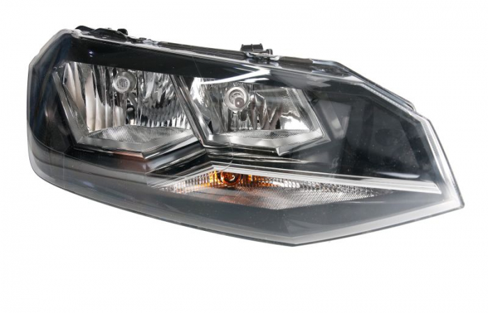 Far fata Dreapta (halogen, H7, electric, cu motor) potrivit VW POLO VI