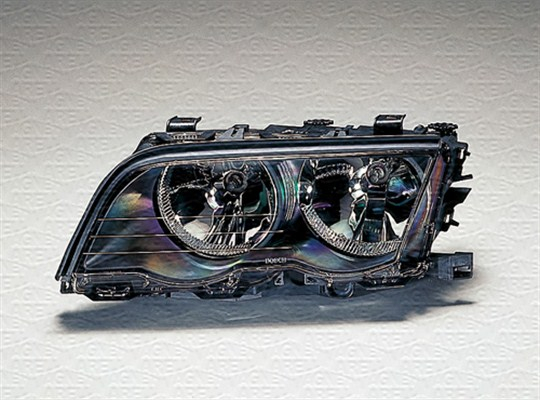 Far fata Dreapta (halogen, H7 H7, electric, cu motor, culoare insert: negru) potrivit BMW 3 (E46) -09.01