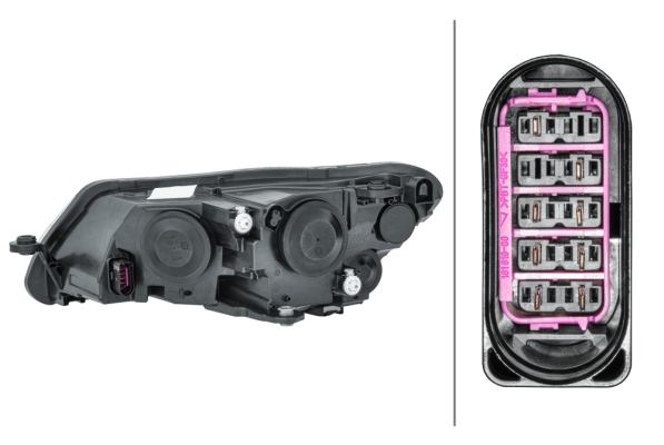Far fata Dreapta (halogen, H7/H7/PW24W/PWY24W, electric, cu motor, bec) potrivit SKODA SUPERB III [4]