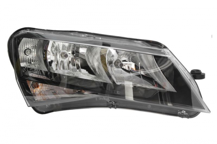 Far fata Dreapta (halogen, H7 H7 PW24W PWY24W, electric, cu motor, bec) potrivit SKODA SUPERB III