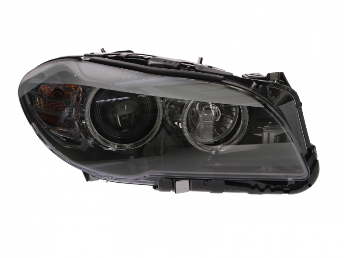 Far fata Dreapta (halogen, H7 H7 PY24W, electric, cu motor, culoare semnalizator: transparent) potrivit BMW 5 (F10), 5 (F11) 09.08-06.13