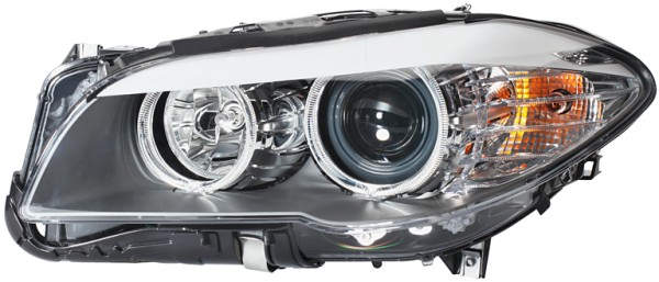 Far fata Dreapta (halogen, H7/H7/PY24W, electric, cu motor, culoare semnalizator: transparent) potrivit BMW 5 (F10), 5 (F11) 09.08-06.13 [3]