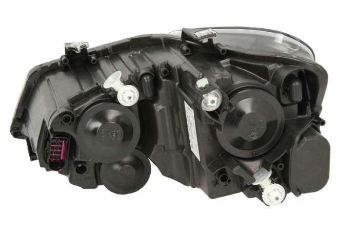 Far fata Dreapta potrivit VW POLO, POLO V (halogen, H7/H7/W5W/WY21W, electric, cu motor, bec, culoare insert: cromat, culoare semnalizator: portocaliu) [2]