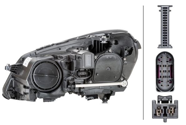 Far fata Dreapta potrivit MERCEDES E T-MODEL (S212), E (W212) potrivit MERCEDES dupa 2013 (halogen, H7/LED/PSY24W, electric, cu motor, fara controler LED) [4]