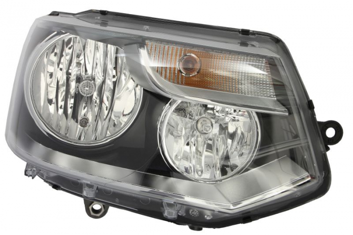 Far fata Dreapta (halogen, H7 PY21W W5W, electric, cu motor, bec) potrivit VW MULTIVAN T5, TRANSPORTER T5