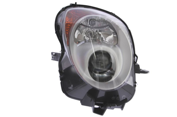 Far fata Dreapta (halogen, H7 W5W, electric, cu motor, culoare insert: argintiu, culoare semnalizator: portocaliu) potrivit ALFA ROMEO MITO -09.13