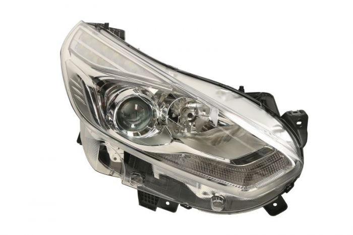 Far fata Dreapta (halogen, H7 W5W, electric, fara motoras, culoare insert: cromat) potrivit FORD GALAXY III