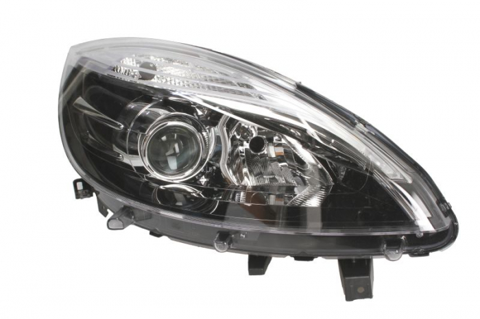 Far fata Dreapta (halogen, H7 W5W, electric, fara motoras, culoare semnalizator: transparent) potrivit RENAULT GRAND SCENIC III, SCENIC III