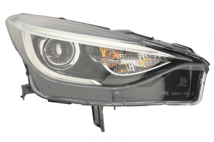 Far fata Dreapta (halogen, H9, electric, fara motoras, culoare insert: negru) potrivit INFINITI Q30, QX30