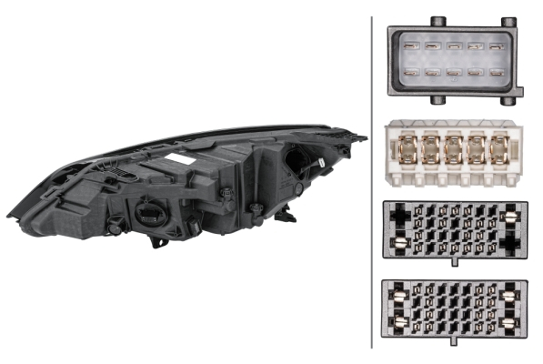 Far fata Dreapta (LED, LED, electric) potrivit OPEL ASTRA K, ASTRA K/KOMBI 06.15- [2]