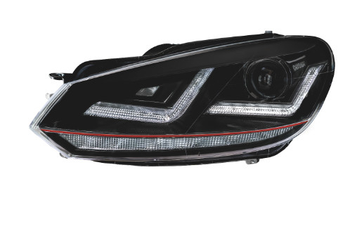 Far fata Dreapta Stanga (xenon, D8S LED, culoare semnalizator: galben) potrivit VW GOLF VI