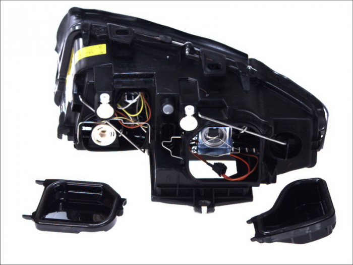 Far fata Dreapta (xenon, D1S/H7, electric, fara motoras, culoare insertie: negru, culoare semnalizator: transparent) potrivit AUDI A4 B6 [2]