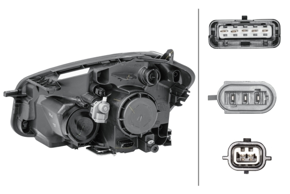 Far fata Dreapta potrivit NISSAN QASHQAI I (xenon, D1S/H7/PY21W/W5W, electric, cu motor, bec) [2]