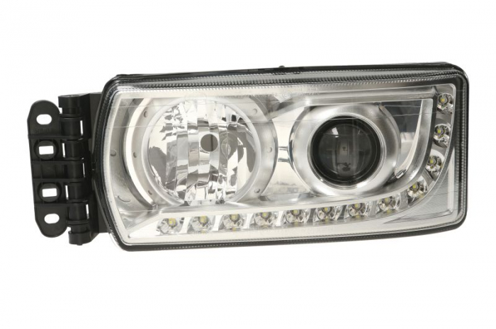 Far fata Stanga (12LED 1WATT H7, manual, fara motoras, fara controler LED) potrivit IVECO EUROCARGO IV, EUROCARGO V, STRALIS I, STRALIS II 02.02-
