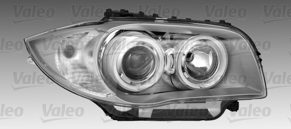 Far fata Stanga potrivit BMW 1 (E87) 2006-2007 (bi-xenon, D1S/H7, electric, cu motor, pentru invertorul de tip 6G, culoare insert: cromat, culoare semnalizator: transparent) [3]