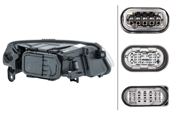 Far fata Stanga potrivit AUDI A6 ALLROAD C6, A6 C6 2004-2011 (bi-xenon, D2S/P21W/PY21W/W5W, electric, cu motor, bec) [2]
