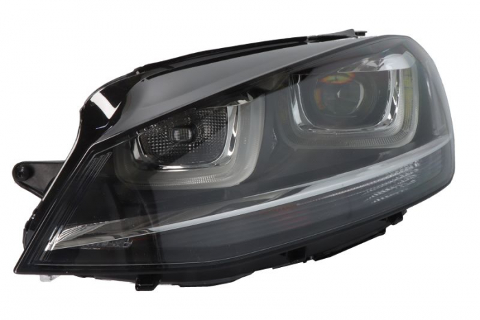 Far fata stanga (bi-xenon, D3S H21W H7 LED, electric, cu motor, culoare interior: negru) potrivit VW GOLF ALLTRACK VII, GOLF SPORTSVAN VII, GOLF VII 08.12-03.17