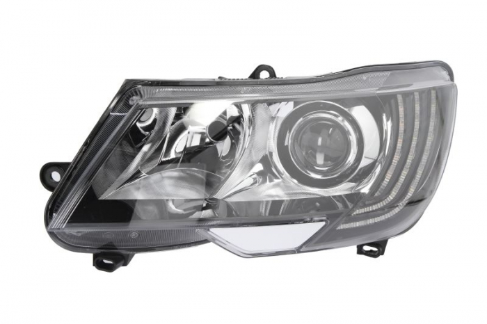 Far fata Stanga (bi-xenon, D3S H7, electric, cu motor) potrivit SKODA SUPERB II -05.15