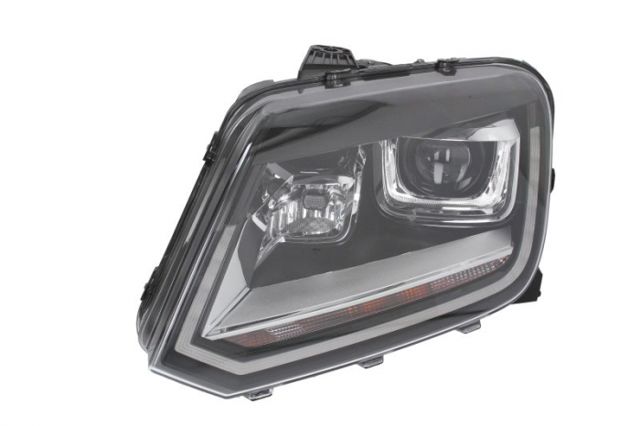 Far fata Stanga (bi-xenon, D8S LED, electric, cu motor) potrivit VW AMAROK, CRAFTER 30-35, CRAFTER 30-50