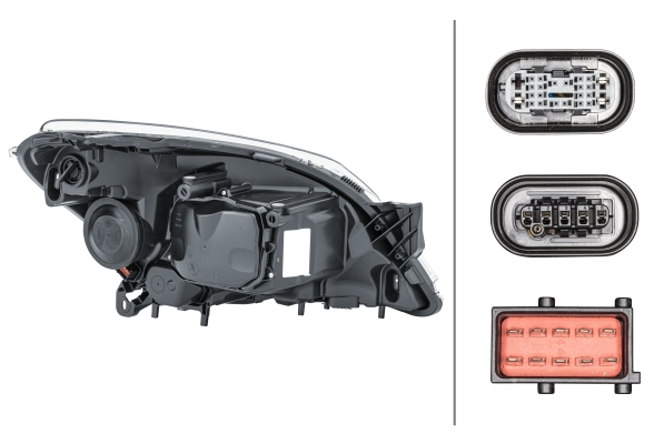 Far fata Stanga (bi-xenon/halogen, D2S/H7/PY21W/W5W, electric, cu motor, culoare semnalizator: transparent) potrivit OPEL ASTRA H, ASTRA H CLASSIC, ASTRA H GTC 03.04-05.14 [2]