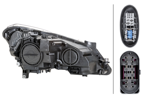 Far fata Stanga potrivit MERCEDES E (A207), E (C207) (bi-xenon/halogen/LED, D1S/H7/LED, electric, cu motor, bec) [4]