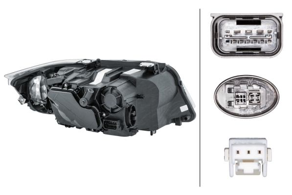 Far fata Stanga potrivit BMW 3 (E90), 3 (E91) 2008-2012 (bi-xenon/LED, D1S/H8/LED, electric, cu motor) [2]