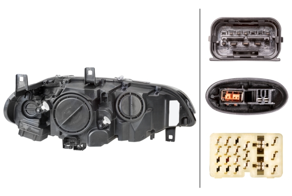 Far fata Stanga potrivit BMW X5 (E70), X6 (E71, E72) pana in 2012 (bi-xenon/LED, D1S/H8/LED/PSY24W, electric, cu motor, bec) [2]