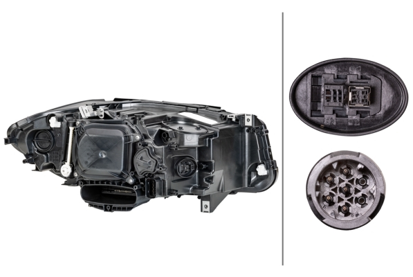 Far fata Stanga potrivit BMW 5 (F10), 5 (F11) (bi-xenon/LED, D1S/LED/PY24W, cu motor) [4]