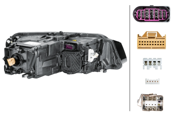 Far fata Stanga potrivit AUDI A8 D4 dupa 2013 (bi-xenon/LED, D3S/H7/LED/PSY24W, electric, cu motor) [4]
