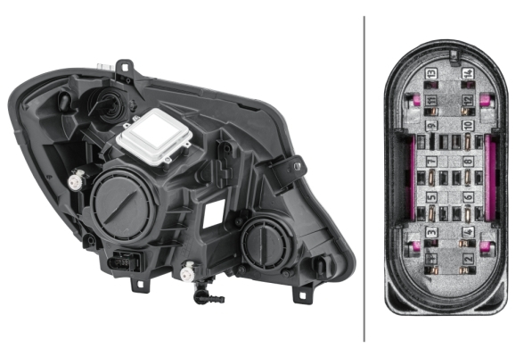 Far fata Stanga potrivit MERCEDES SPRINTER 3,5-T (B906), SPRINTER 3-T (B906), SPRINTER 3-T (B910), SPRINTER 4,6-T (B906) (bi-xenon/LED, D3S/H7/LED/PY21W, electric, cu motor, bec) [4]