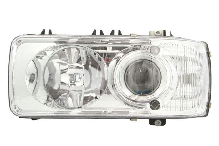 Far fata Stanga (D2S H1 PY21W W5W, electric, cu motor, culoare insert: cromat, culoare semnalizator: alb) potrivit DAF CF 65, CF 75, CF 85, LF 45, LF 55, XF 105, XF 95 01.01-