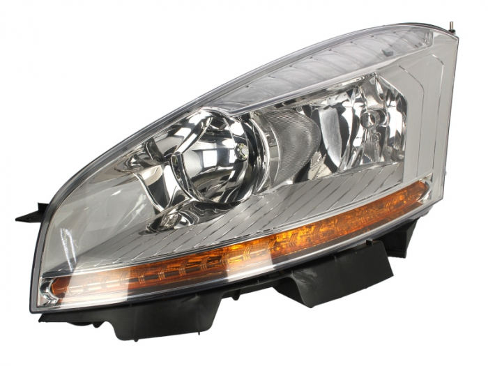 Far fata Stanga (H1 H21W H6W H7, electric, cu motor, culoare insert: cromat, culoare semnalizator: portocaliu) potrivit CITROEN C4 GRAND PICASSO I, C4 PICASSO I